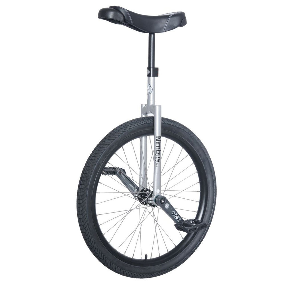 Grå Nimbus 24 tums enhjuling – pålitlig modell för nybörjare och allroundcykling