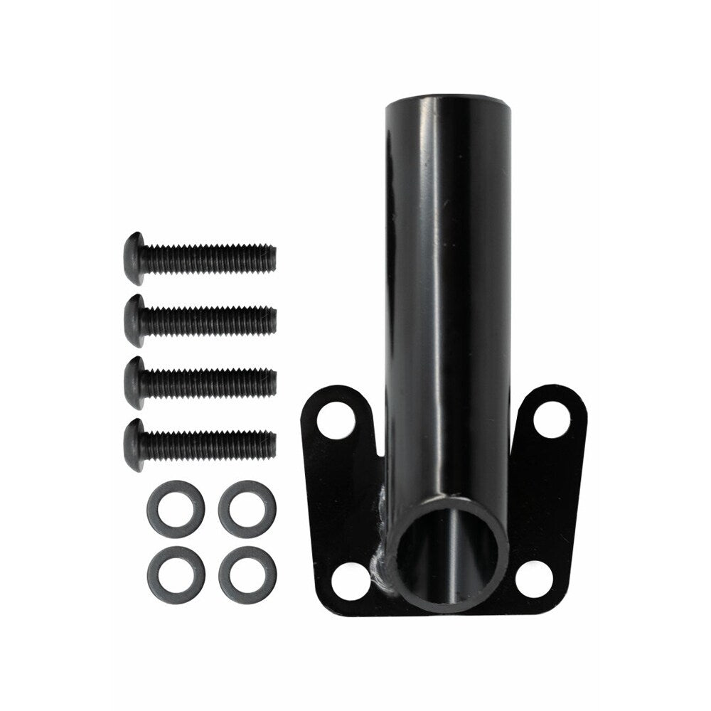 Svart bromshandtagsfäste (Brake Lever Mount) för Nimbus enhjulingar, komplett med fyra skruvar och fyra brickor för montering
