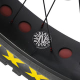 Fälg på Nimbus Hatchet 26″ – förstärkt och bred fälg anpassad för extrem terrängkörning med enhjuling.