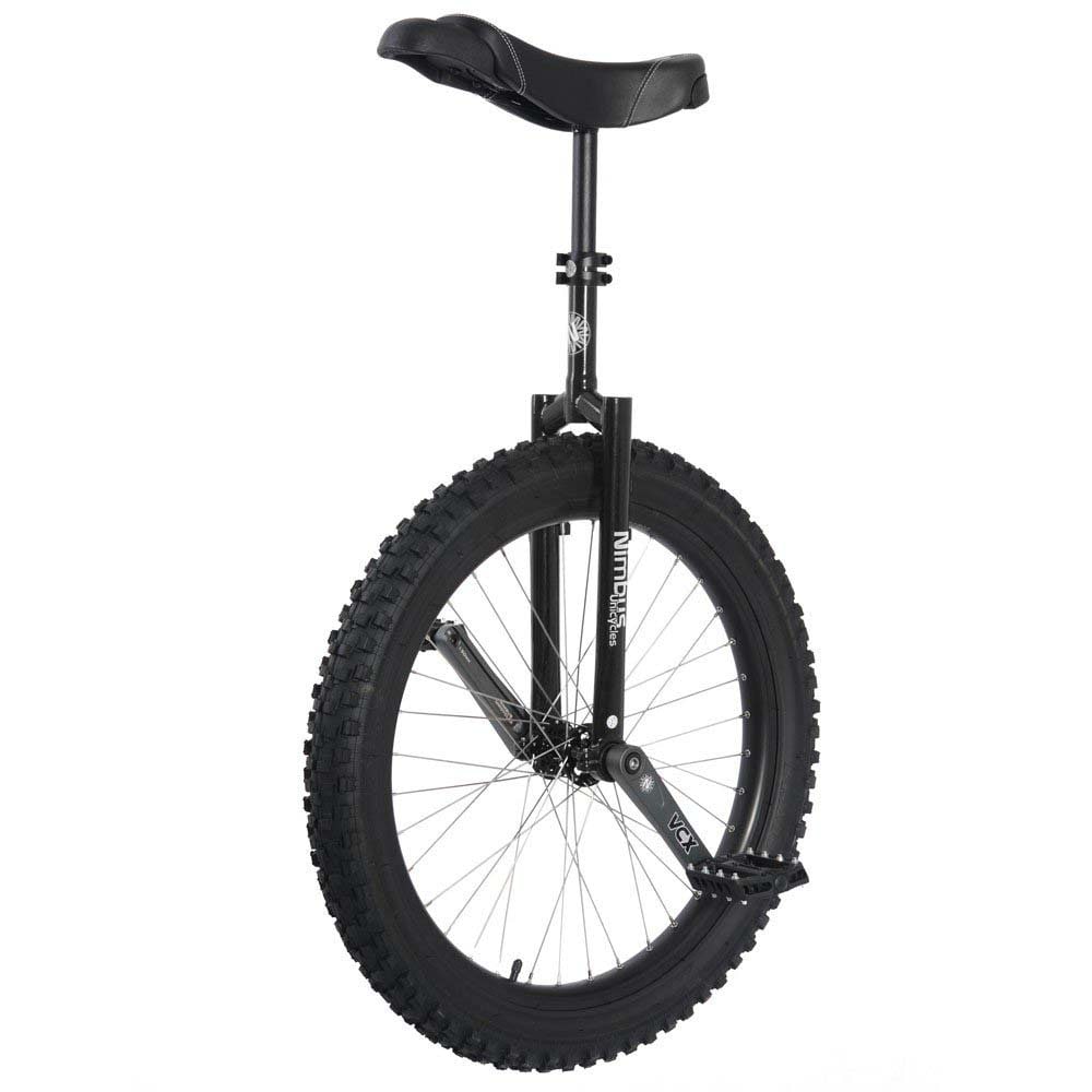 Svart Nimbus MUni 24 tum enhjuling – robust modell för teknisk terrängcykling
