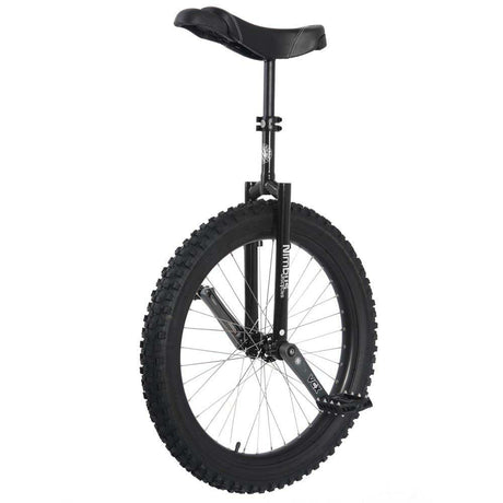Svart Nimbus MUni 24 tum enhjuling – robust modell för teknisk terrängcykling