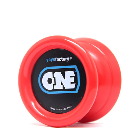 Röd Yoyo One jojo från YoYoFactory, responsiv yoyo för nybörjare och tricks
