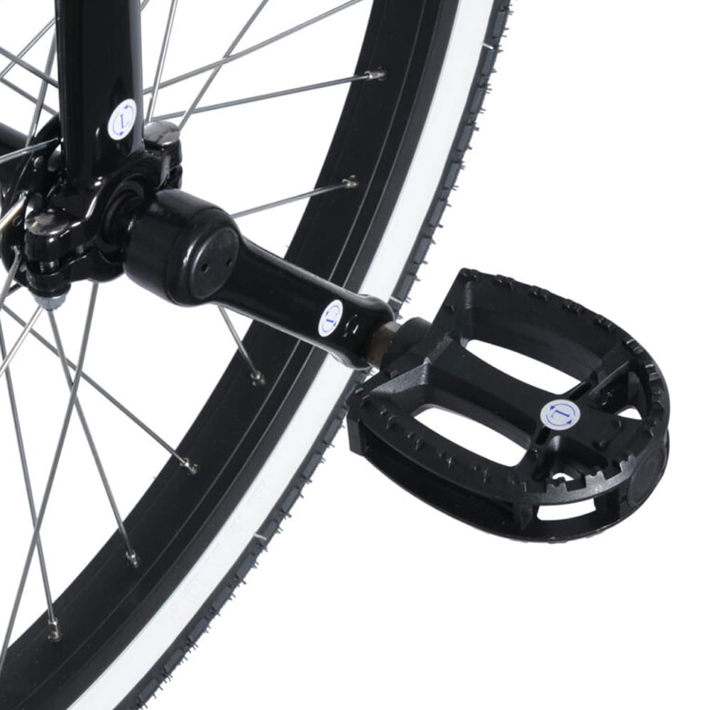 Pedal på Club Freestyle 24" – plastpedal med greppig yta för säkert fotfäste vid enhjulingscykling.